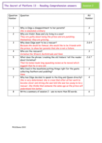 5. Reading Comprehension answers