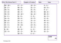 Division Facts 4