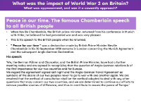 The famous Chamberlain speech - Info sheet