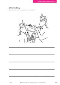 Write the Story activity - Worksheet  