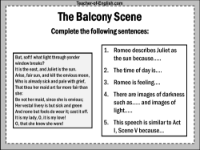 Act 2 - Balcony Scene Worksheet
