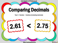 Comparing Decimals - PowerPoint