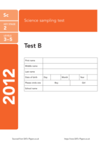 SATS papers - Science 2012 Test B