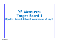 Converting units of length Target Board