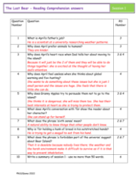 5. Reading Comprehension answers