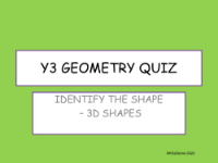 Geometry Quiz - 3D Shapes
