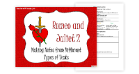 Romeo & Juliet Lesson 2: Making Notes from Different Types of Texts