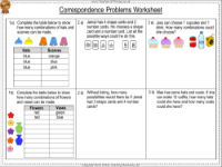 Correspondence Problems - Worksheet