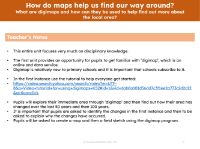 What are digimaps and how can they be used to help find out more about the local area? - Teacher notes