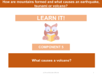 What causes a volcano? - Presentation