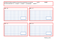 Division Set A 3 digit number - 2 digit number no remainder