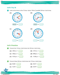Max Maths, Year 6, Try it, Time review