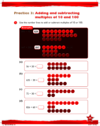 Work Book, Adding and subtracting multiples of 10 and 100