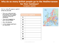 Mini quiz - European capitals