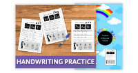 16. No prep, Printable Worksheets - Handwriting Practice (4+ years)