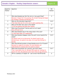 4. Reading Comprehension answers