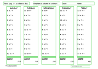 7 and 9 Times Table