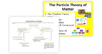 Particle Theory and the Classification of Matter