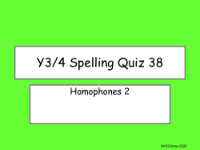 Homophones 2 Quiz