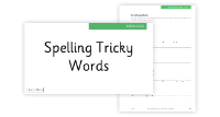 Lesson 4 Spelling Tricky Words 