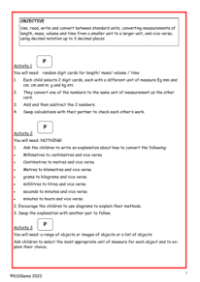 Converting between standard units worksheet