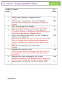 5. Reading Comprehension answers