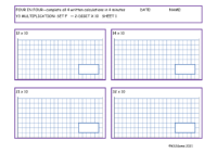 Multiplication Set F 2 digit number x 10