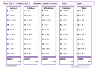 2, 5, & 10 Division Facts