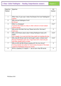 6. Reading Comprehension Answers