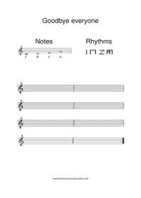 Worksheet note names