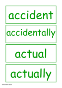 Statutory Spelling Vocabulary