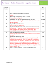 5. Reading Comprehension suggested answers