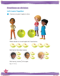 Learn together, Fractions as division (1)