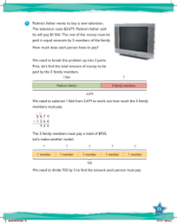 Learn together, Division word problems (2)