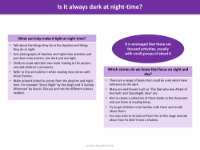 Is it always dark at night-time? - Lesson