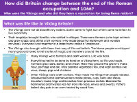 What was life like in Viking Britain? - Info sheet