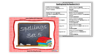 Spellings - Set 5