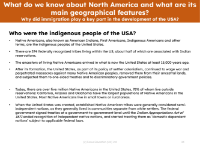 Who were the indigenous people of the USA? - Info sheet