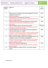 5. Reading Comprehension suggested answers