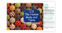 3. The Human Body and Taste