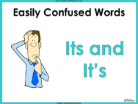 Easily Confused Words - Its and It's - PowerPoint