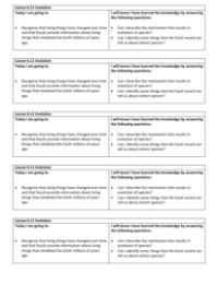 Evolution - Objectives Labels