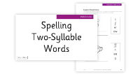 Week 10 lesson 1 Two-syllables 