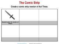 Macbeth - Lesson 16 - The Comic Strip Worksheet