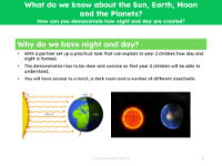 Why do we have night and day? - Investigation instructions