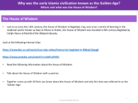 The House of Wisdom - Info Pack - Islamic Civilisation - Year 6