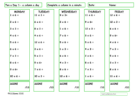 3 and 6 Times Table