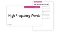 Week 15 - Lesson 5 High frequency Words