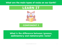 What is the difference between igneous, sedimentary and metamorphic rocks? - Presentation