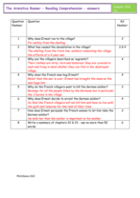 4. Reading Comprehension Answers